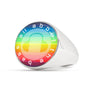 All About the Bass EDM Rainbow Ring