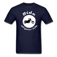 Load image into Gallery viewer, BIKER Ride of Your Life T-Shirt - navy