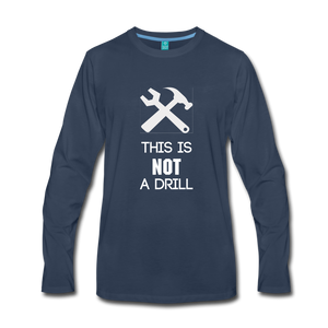 Men's Premium Long Sleeve T-Shirt - navy