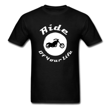 Load image into Gallery viewer, Ride of Your Life BIKER T-Shirt - black