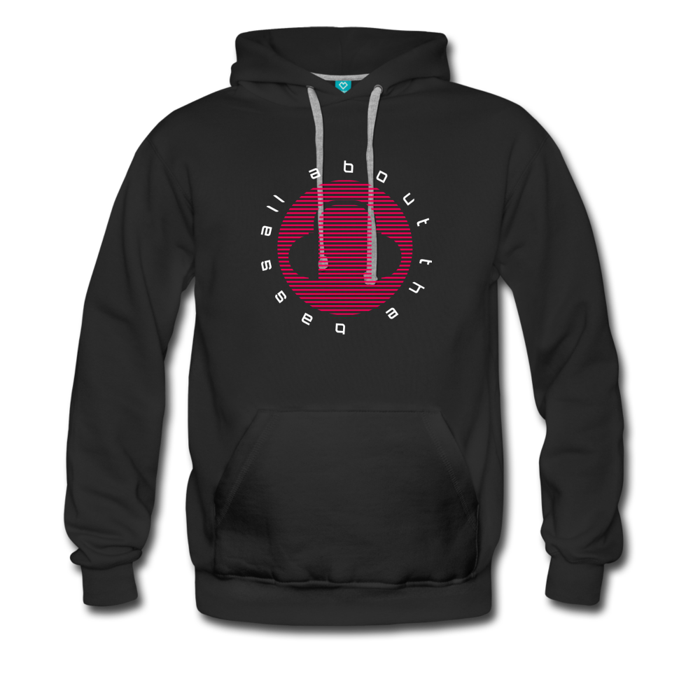 All About the Bass EDM Men’s Premium Hoodie - black
