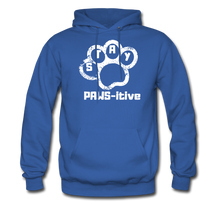 Load image into Gallery viewer, Stay PAWS-itive Unisex Hoodie - royal blue