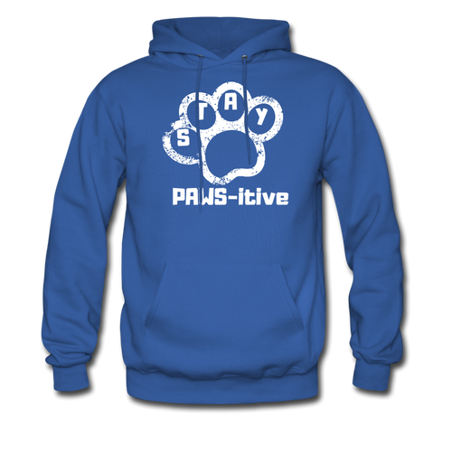 Stay PAWS-itive Unisex Hoodie - royal blue