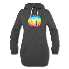 Load image into Gallery viewer, All About the Bass EDM Women&#39;s Hoodie Dress - heather black