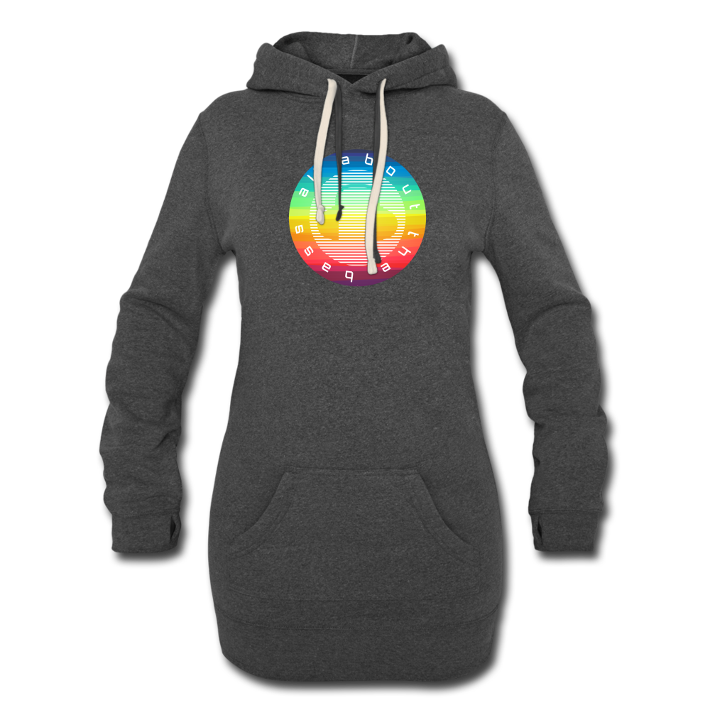 All About the Bass EDM Women's Hoodie Dress - heather black