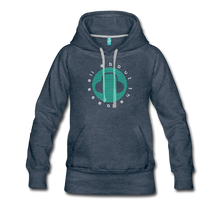 Load image into Gallery viewer, All About the Bass Women’s Premium Hoodie - heather denim