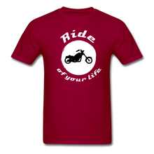 Load image into Gallery viewer, BIKER Ride of Your Life T-Shirt - dark red