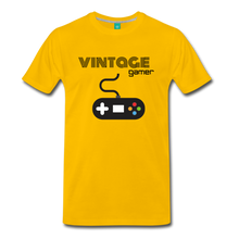 Load image into Gallery viewer, Vintage GAMER Men&#39;s Premium T-Shirt - sun yellow