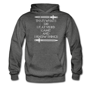 That's What I Do Gamer Men's Hoodie - charcoal gray