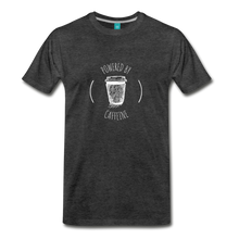 Load image into Gallery viewer, Powered By Caffeine Unisex Premium T-Shirt - charcoal gray