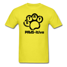Load image into Gallery viewer, Stay Paws-itive  T-Shirt - yellow