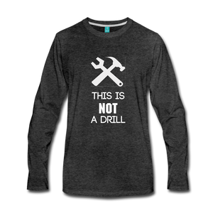 Men's Premium Long Sleeve T-Shirt - charcoal gray
