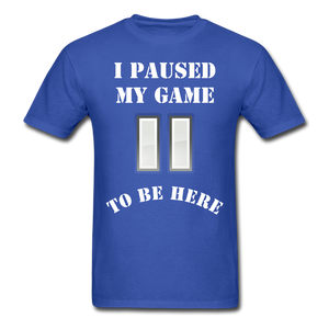 Paused my game T-Shirt - royal blue