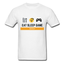 Load image into Gallery viewer, EAT SLEEP GAMER T-Shirt - white