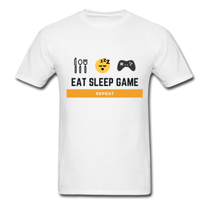 EAT SLEEP GAMER T-Shirt - white