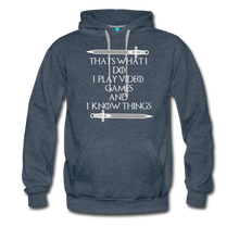 Load image into Gallery viewer, Men’s Premium Hoodie - heather denim