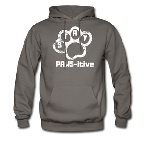 Stay PAWS-itive Unisex Hoodie - asphalt