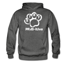 Load image into Gallery viewer, Stay PAWS-itive Unisex Hoodie - charcoal gray