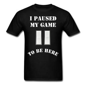Paused my game T-Shirt - black