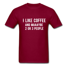 Load image into Gallery viewer, COFFEE tee - burgundy