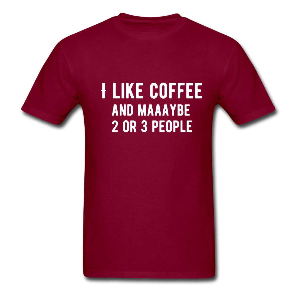 COFFEE tee - burgundy
