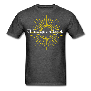 INSPIRATIONAL Shine your Light Tee - heather black
