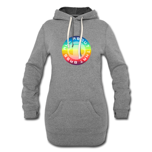All about that bass Women's Hoodie Dress - heather gray