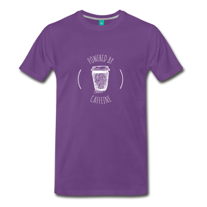 Powered By Caffeine Unisex Premium T-Shirt - purple