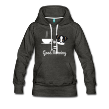 Load image into Gallery viewer, Coffee and Pup&#39;s Women’s Premium Hoodie - charcoal gray