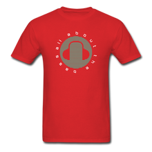 Load image into Gallery viewer, All about the bass EDM Men&#39;s T-Shirt - red