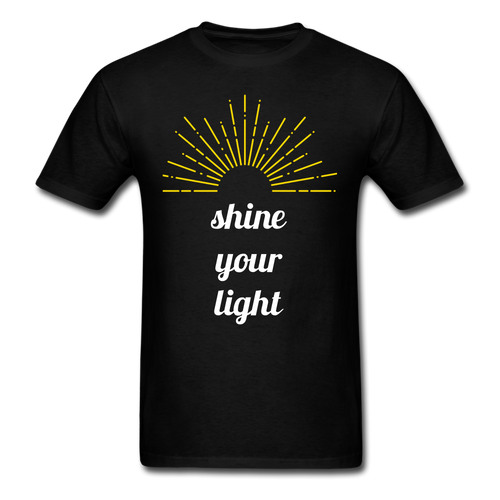 INSPIRATIONAL Shine your Light Tee - black