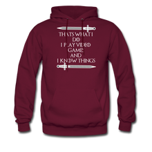 Load image into Gallery viewer, That&#39;s What I Do Gamer Men&#39;s Hoodie - burgundy