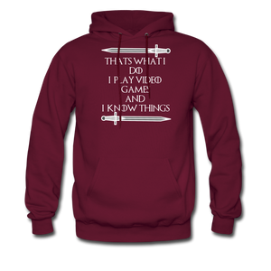 That's What I Do Gamer Men's Hoodie - burgundy
