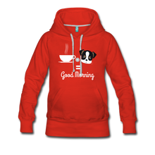 Load image into Gallery viewer, Coffee and Pup&#39;s Women’s Premium Hoodie - red