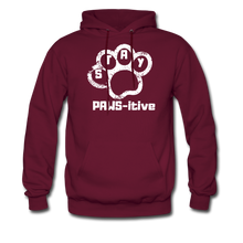 Load image into Gallery viewer, Stay PAWS-itive Unisex Hoodie - burgundy