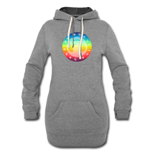Load image into Gallery viewer, All About the Bass EDM Women&#39;s Hoodie Dress - heather gray