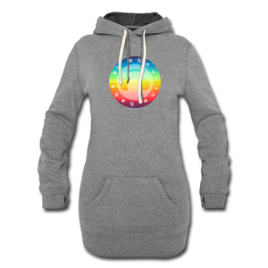 All About the Bass EDM Women's Hoodie Dress - heather gray