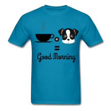 Load image into Gallery viewer, COFFE &amp; DOGGY T-Shirt - turquoise