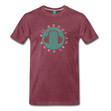 Load image into Gallery viewer, All About the Bass EDM Men&#39;s Premium T-Shirt - heather burgundy