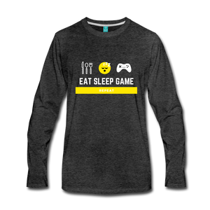 Men's Premium Long Sleeve T-Shirt - charcoal gray