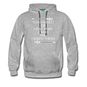 Men’s Premium Hoodie - heather gray