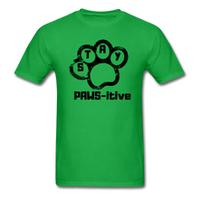 Load image into Gallery viewer, Stay Paws-itive  T-Shirt - bright green