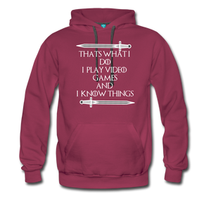 Men’s Premium Hoodie - burgundy