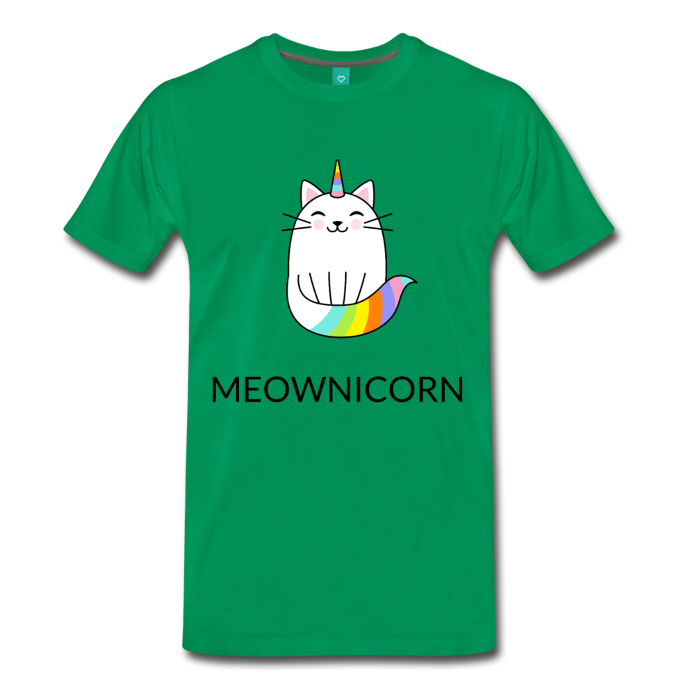 Meownicorn Unisex Premium T-Shirt - kelly green