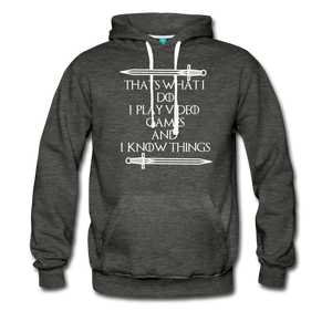Men’s Premium Hoodie - charcoal gray