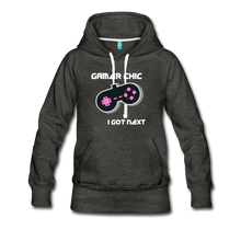 Load image into Gallery viewer, GAMER Chic Women’s Premium Hoodie - charcoal gray