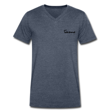 Load image into Gallery viewer, Teesme Co Men&#39;s V-Neck T-Shirt - heather navy