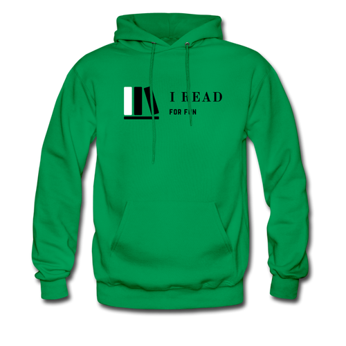 I Read Men's Hoodie - kelly green