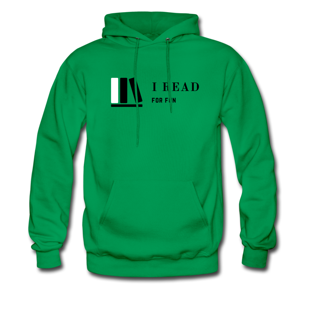 I Read Men's Hoodie - kelly green