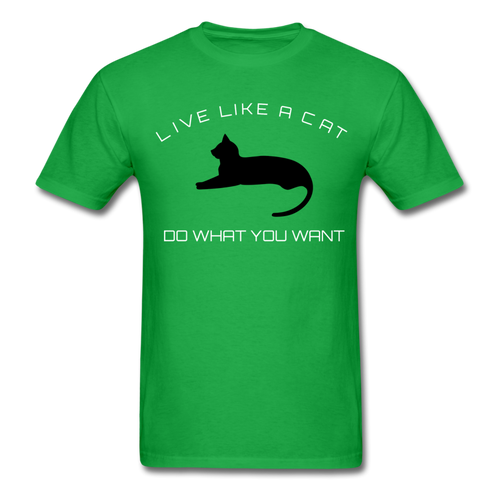 Live like a CAT Tee - bright green